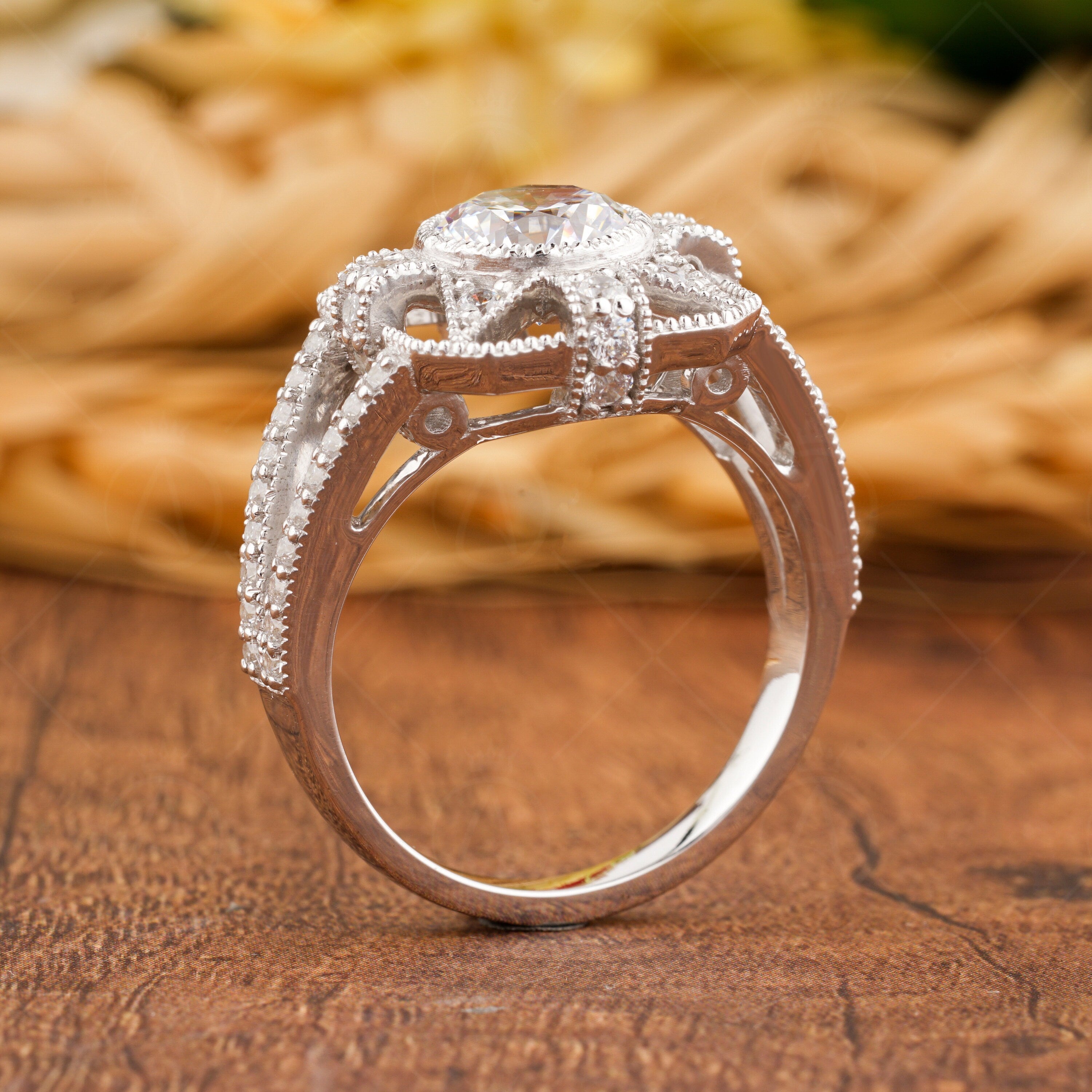 1920s Antique Vintage Inspired Engagement Ring