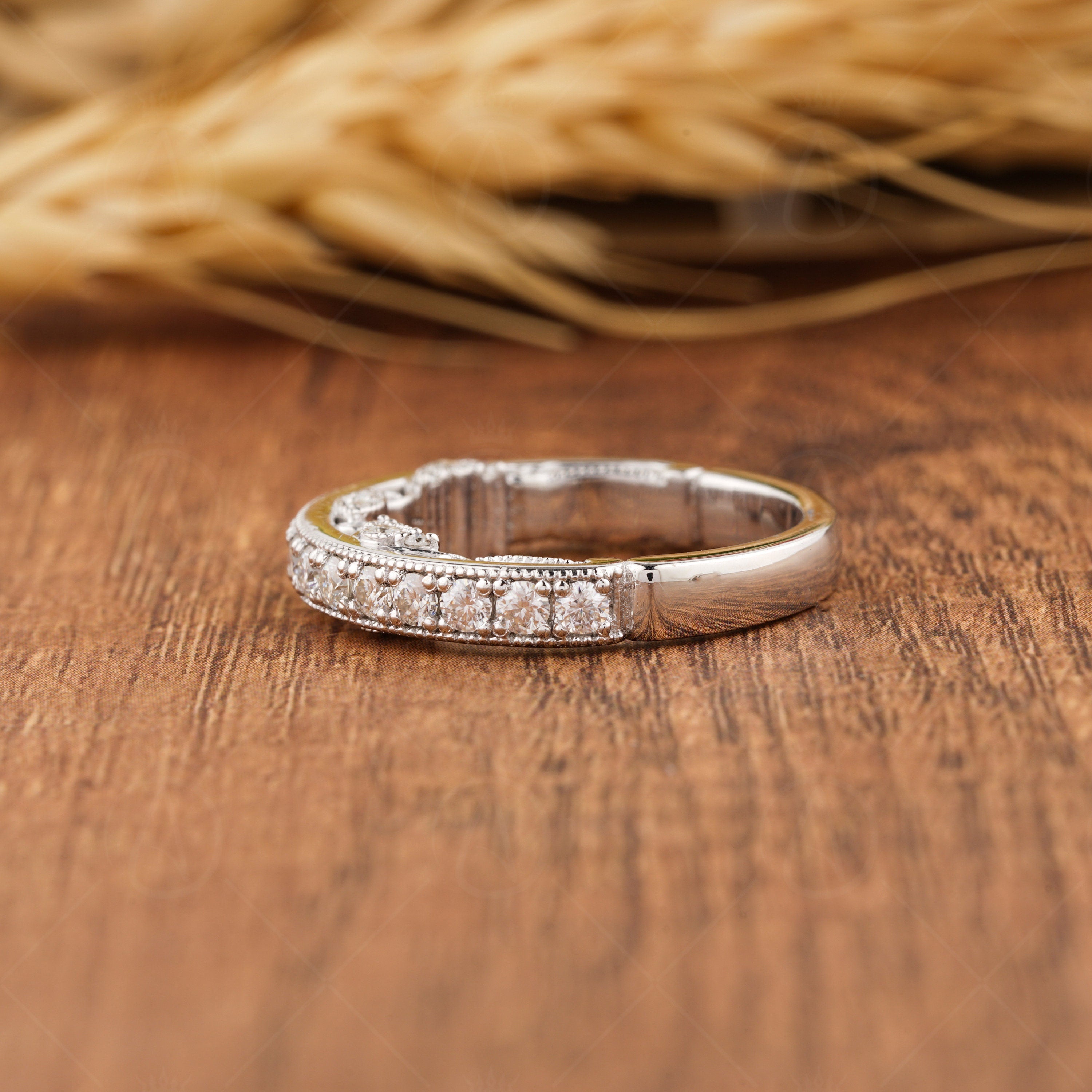 Antique Art Deco Stackable Wedding Bands
