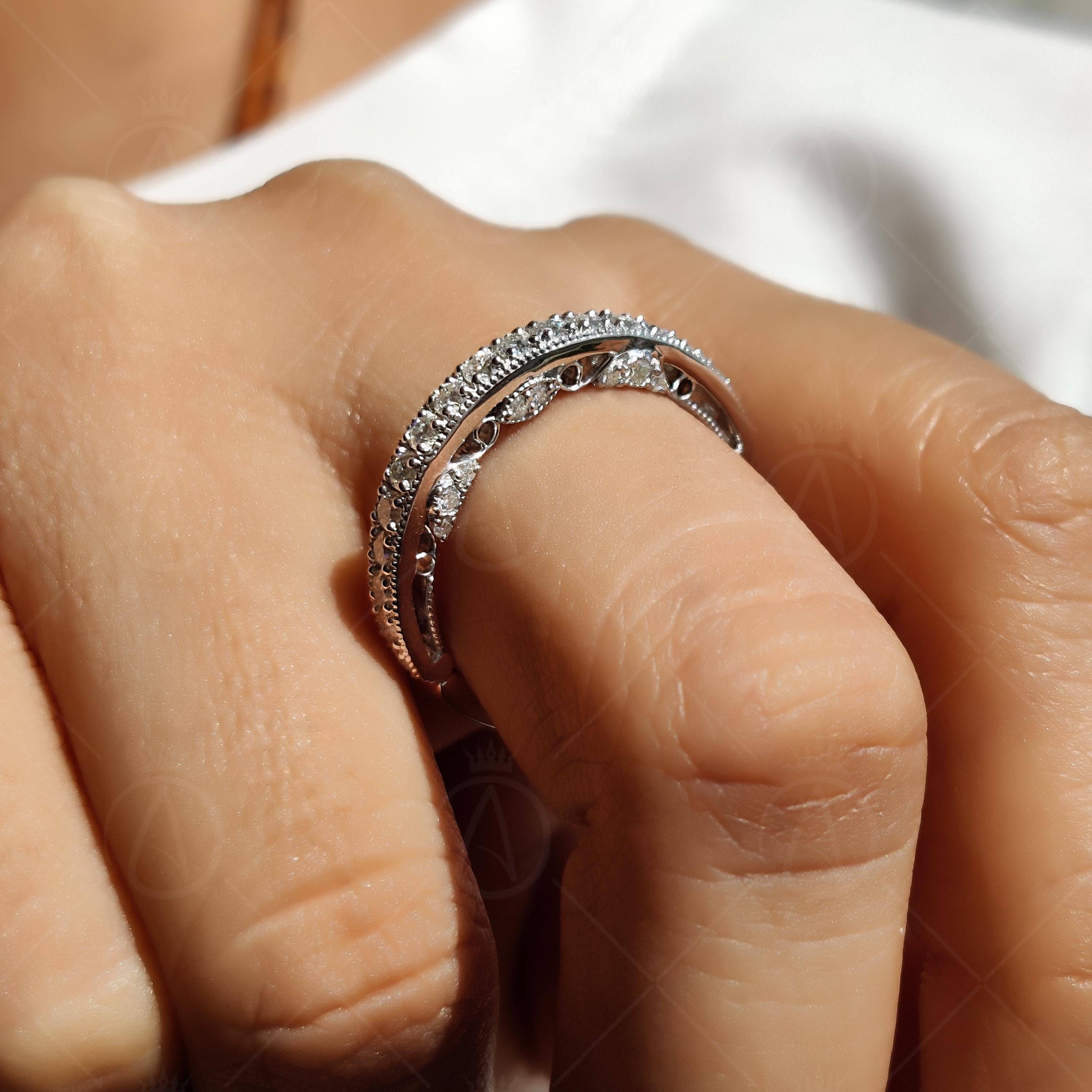 Antique Art Deco Stackable Wedding Bands