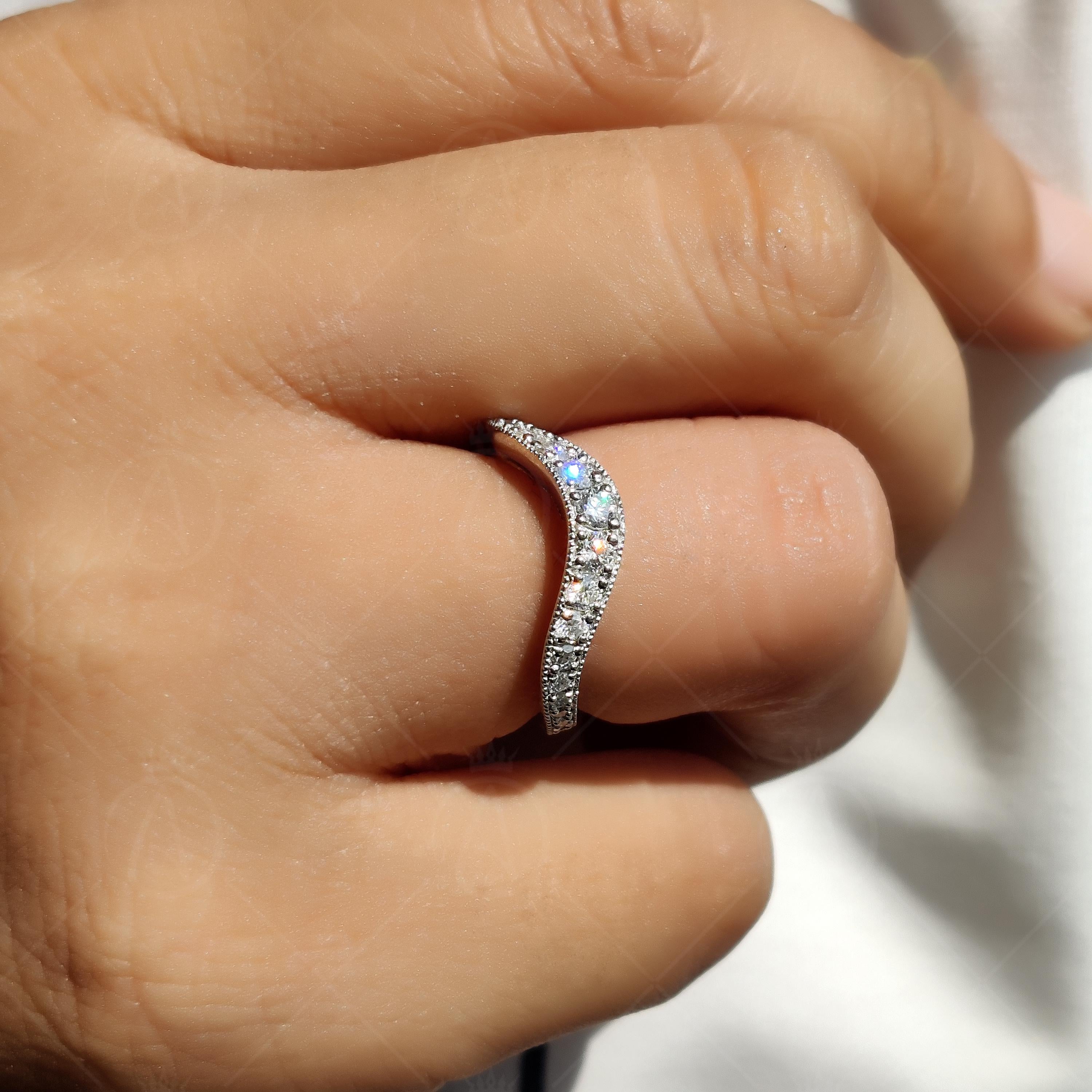 U Shape Stackable Contour Matching Band For Women