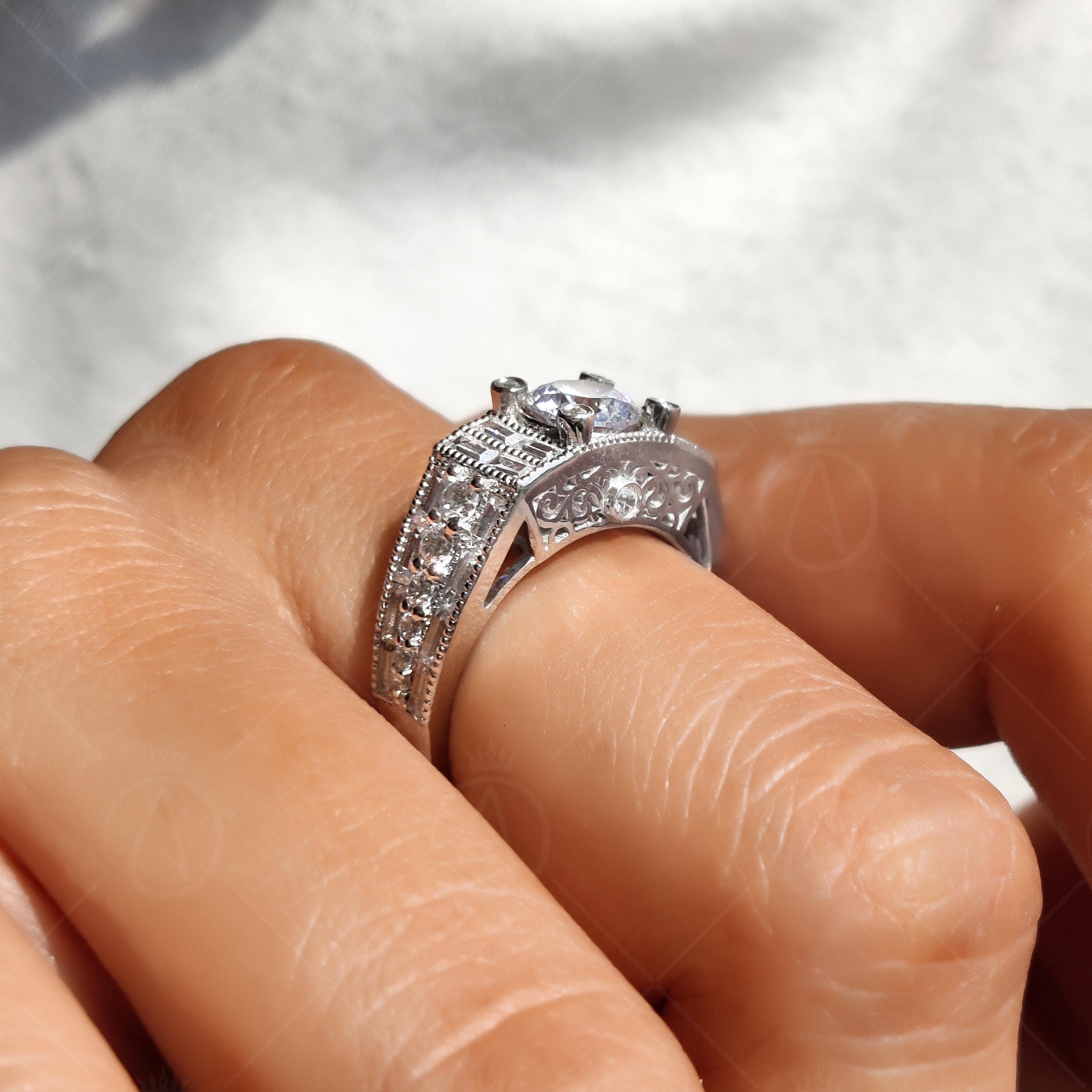 Vintage Art Deco Estate Engagement Ring