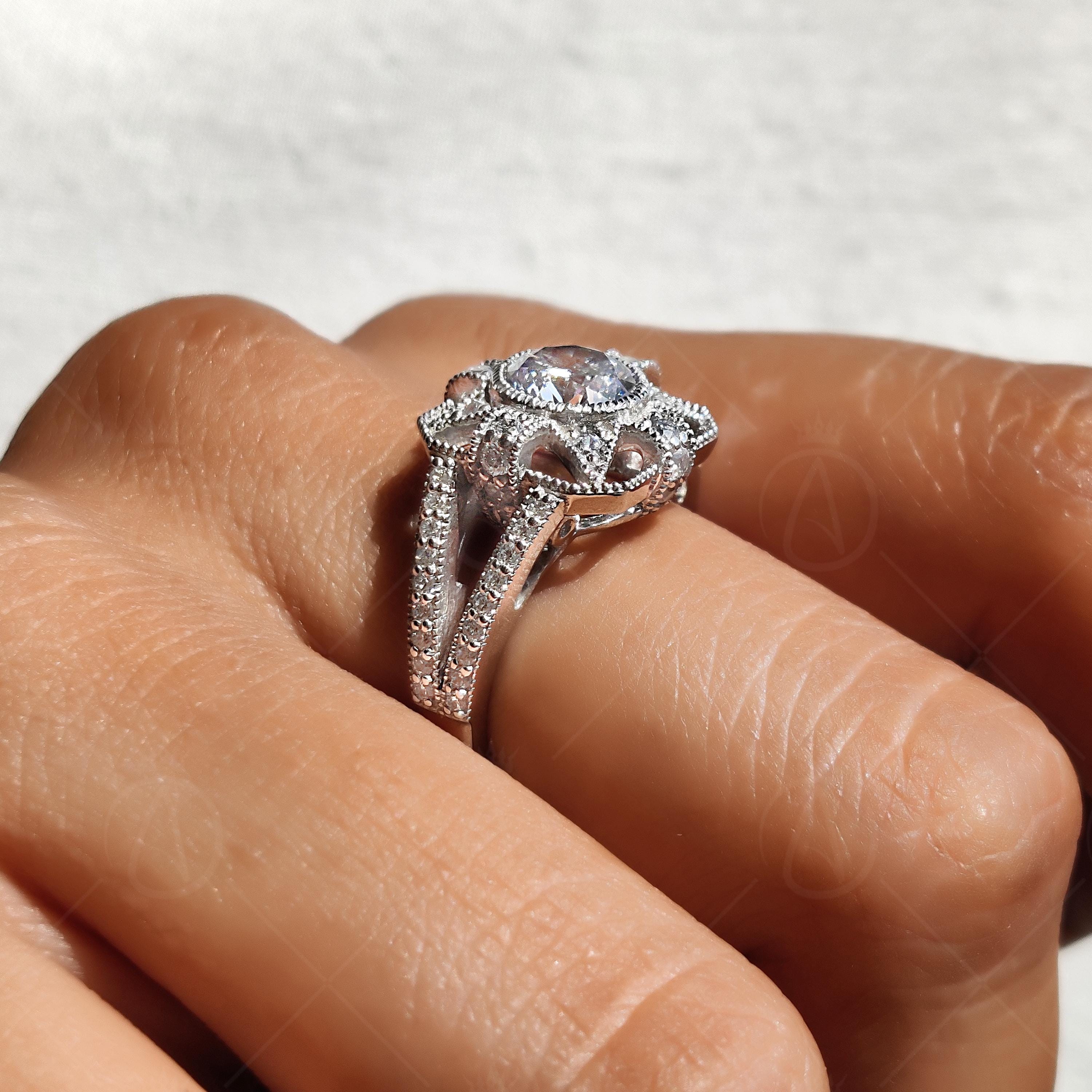 1920s Antique Vintage Inspired Engagement Ring