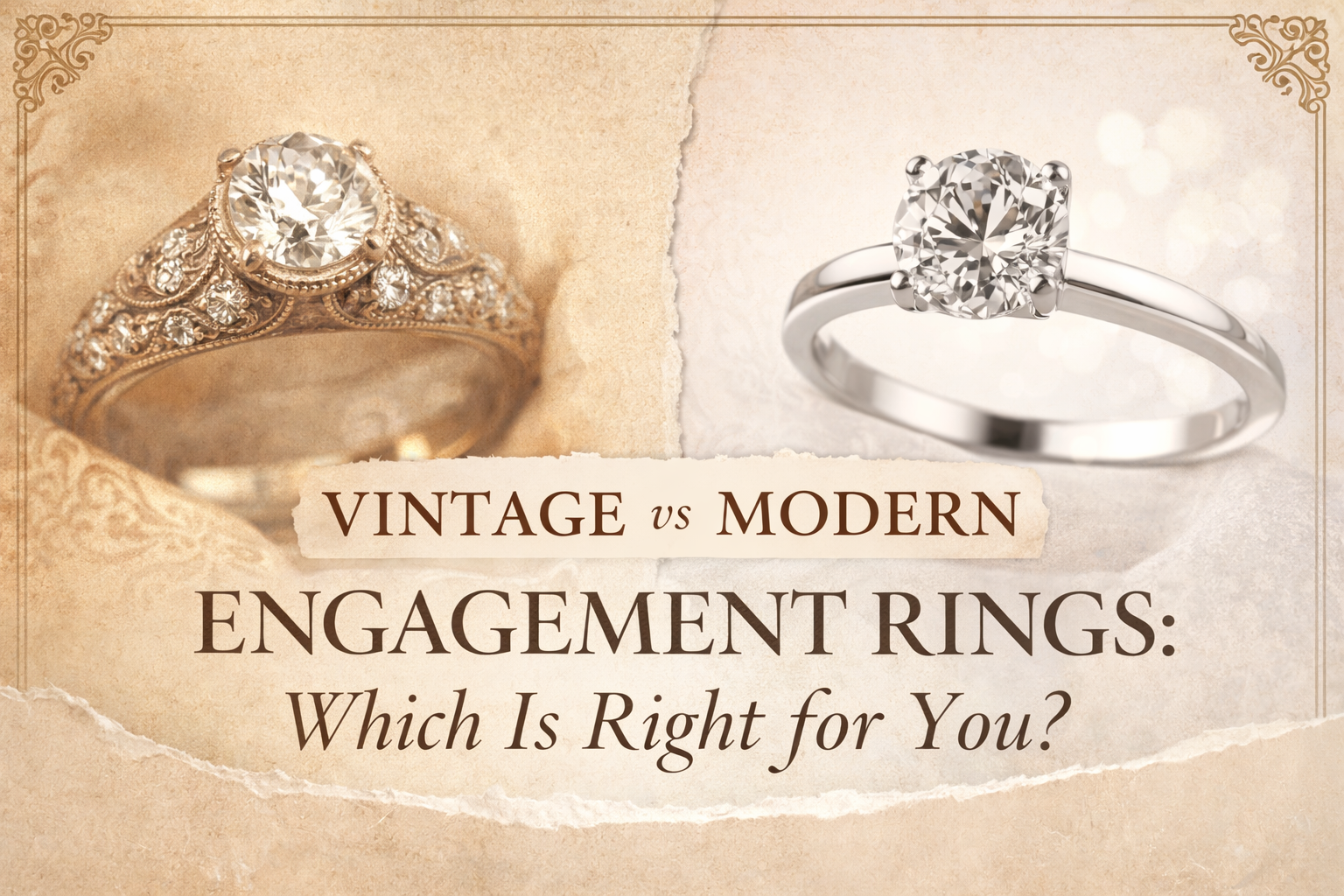 Vintage Engagement Rings vs Modern Rings: Which Is Right for You?