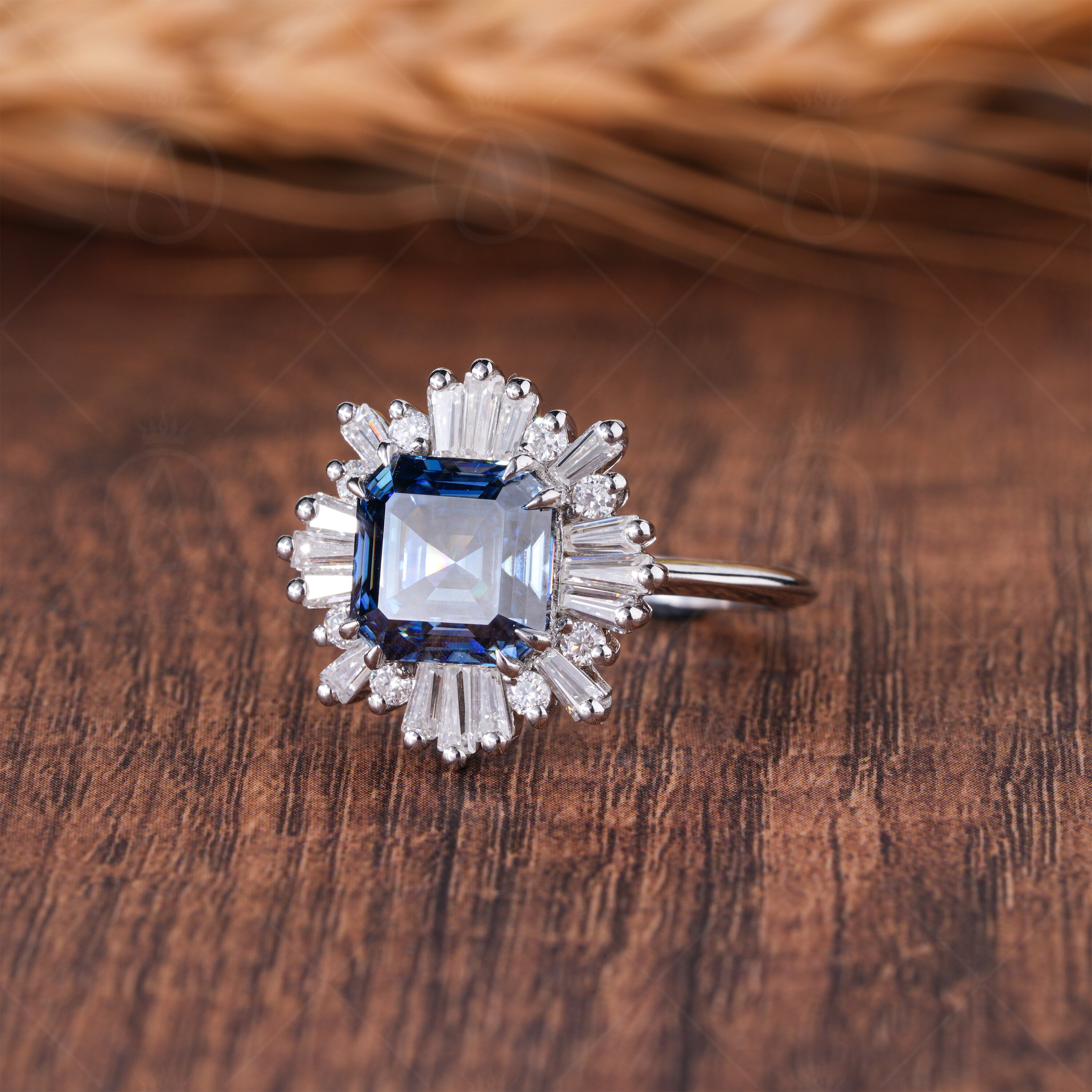 Ballerina Inspired Vintage Engagement Ring
