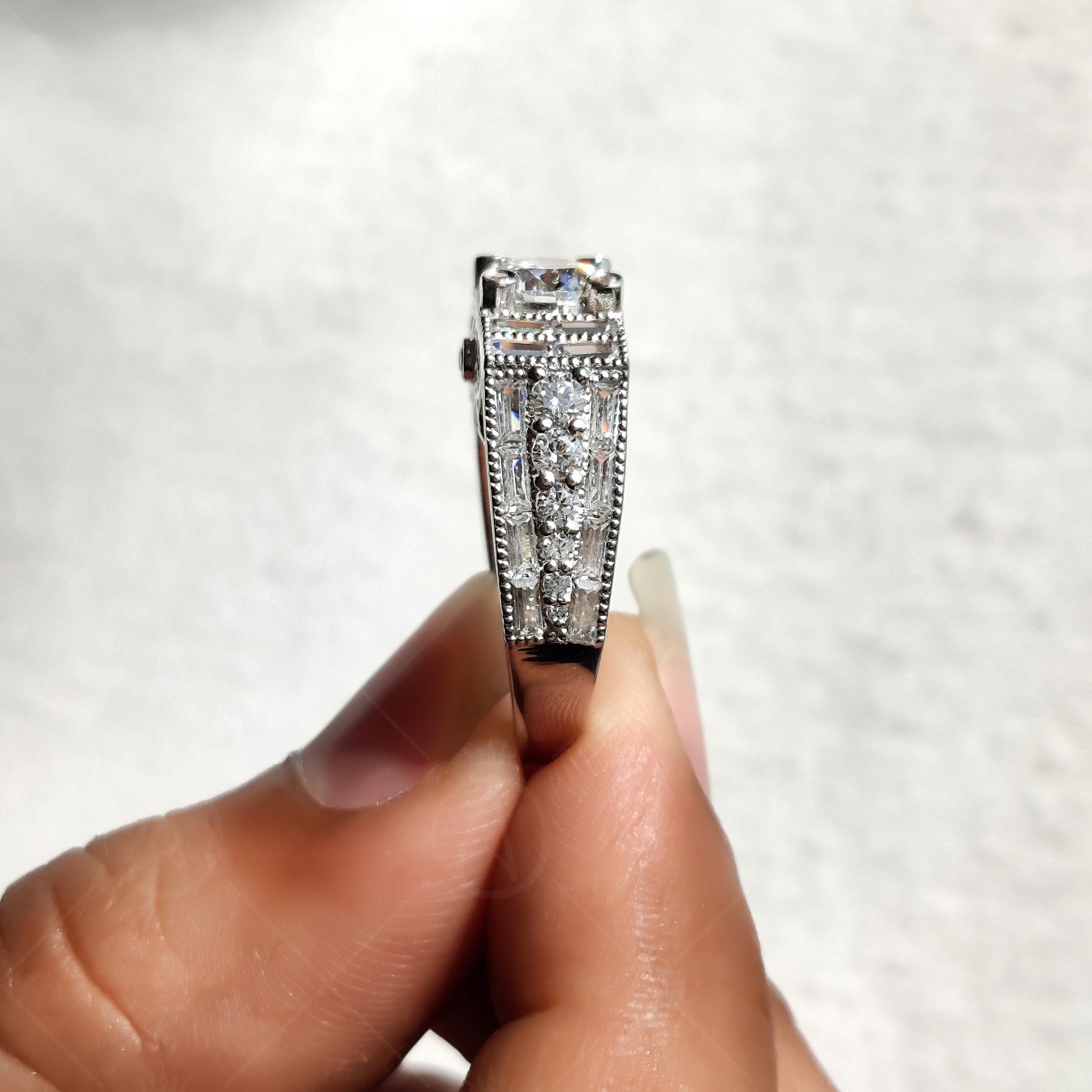 Vintage Art Deco Estate Engagement Ring